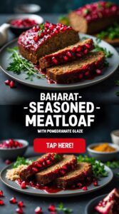 Baharat-Seasoned Meatloaf With Pomegranate Glaze – Middle Eastern Elegance