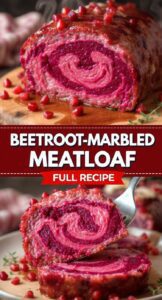 Beetroot-Marbled Meatloaf – Vibrant Veggie Surprise