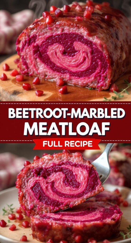 Beetroot-Marbled Meatloaf – Vibrant Veggie Surprise