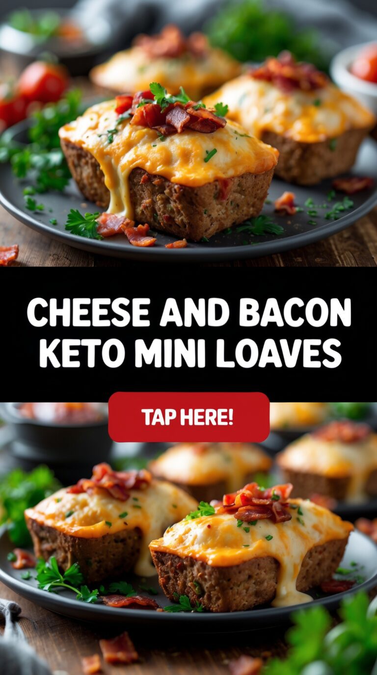 Cheese and Bacon Keto Mini Loaves – Snack-Sized Treats