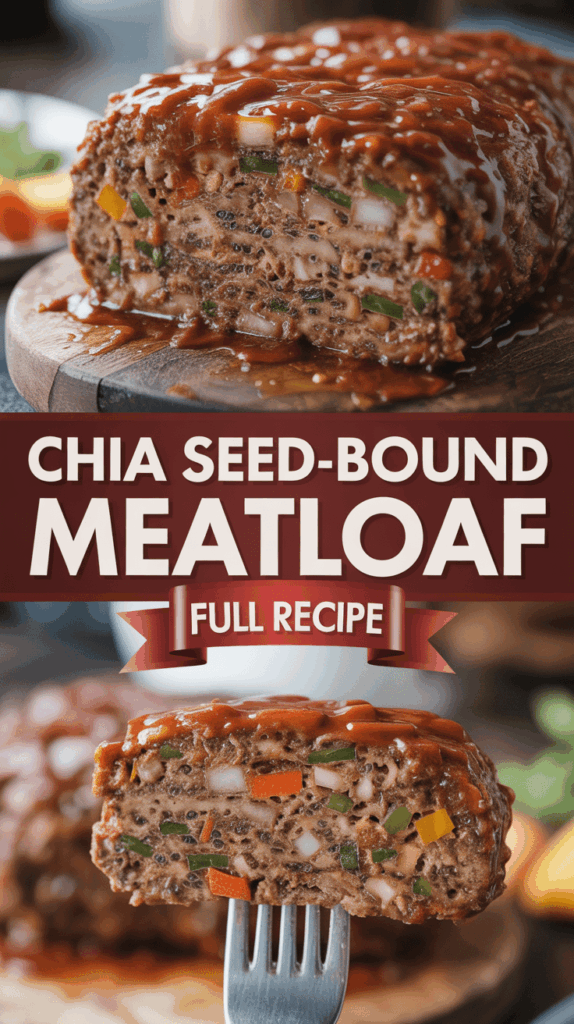 Chia Seed-Bound Meatloaf – Omega-3 and Fiber Enrichment