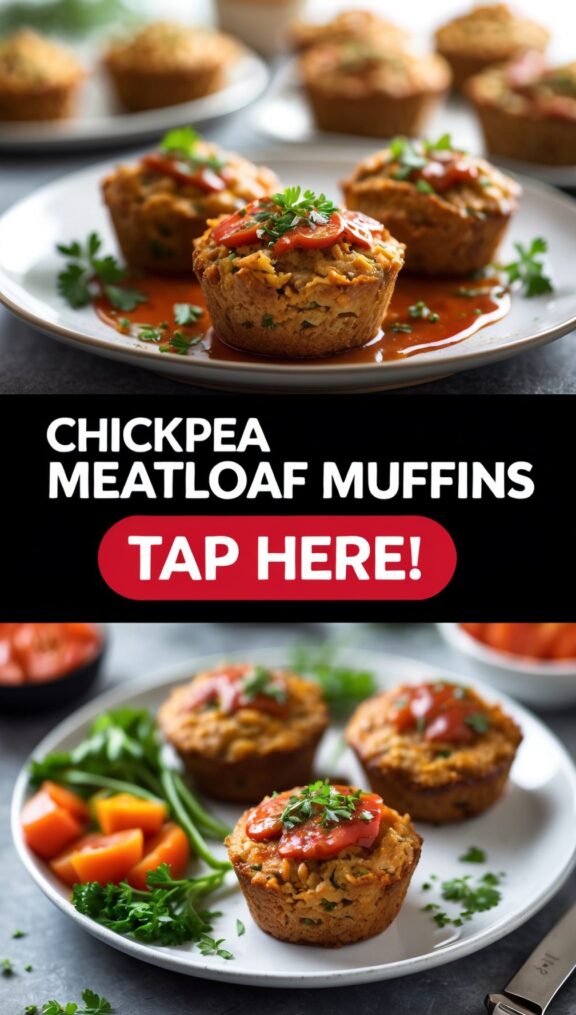Chickpea Meatloaf Muffins – Portable Vegan Protein Bites