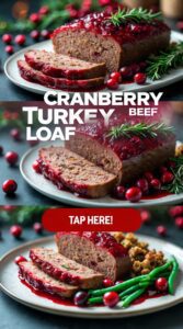 Cranberry Glazed Turkey-Beef Loaf – Holiday-Ready Pairing