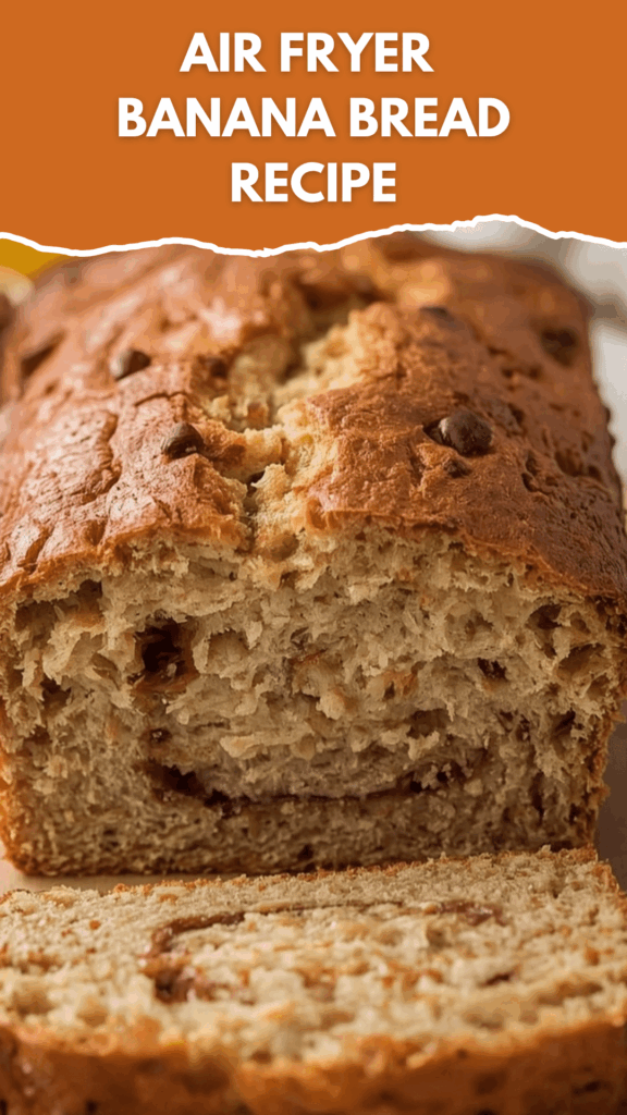 Crispy & moist air fryer banana bread recipe