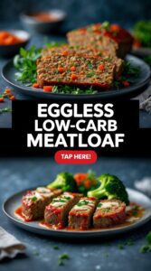 Eggless Low-Carb Meatloaf – Allergy-Friendly Keto Option