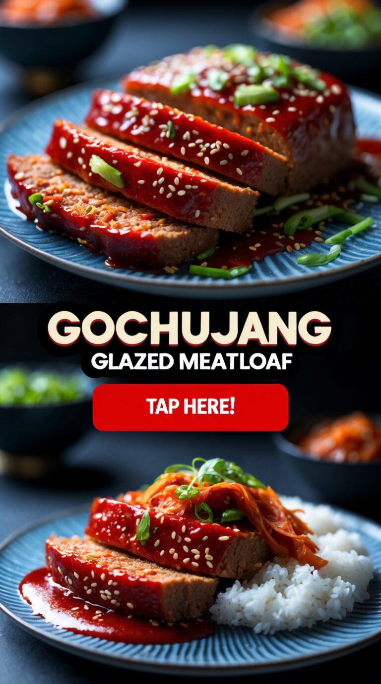 Gochujang Glazed Meatloaf – Korean-Style Spicy Sweet