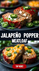 Jalapeño Popper Meatloaf – Cheesy & Spicy Core