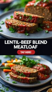 Lentil-Beef Blend Meatloaf Lower Meat, Same Hearty Taste