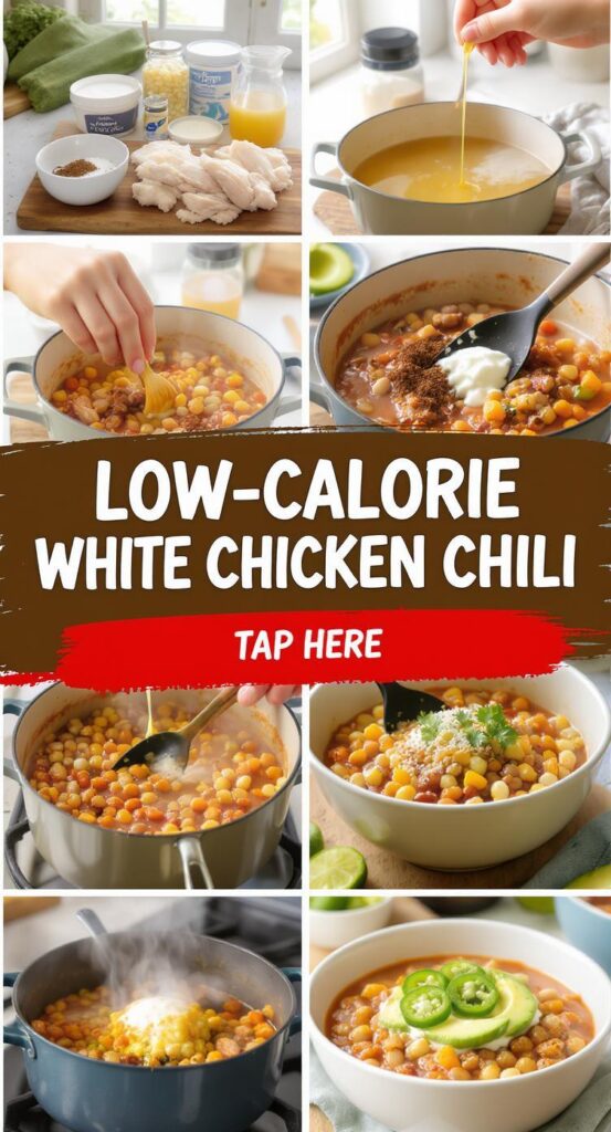 Low Calorie White Chicken Chili - Under 200 Calories Per Bowl