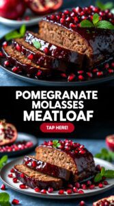 Pomegranate Molasses Glazed Meatloaf – Tart & Sweet Contrast