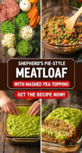 Shepherd’S Pie-Style Meatloaf With Mashed Pea Topping – Hybrid Comfort