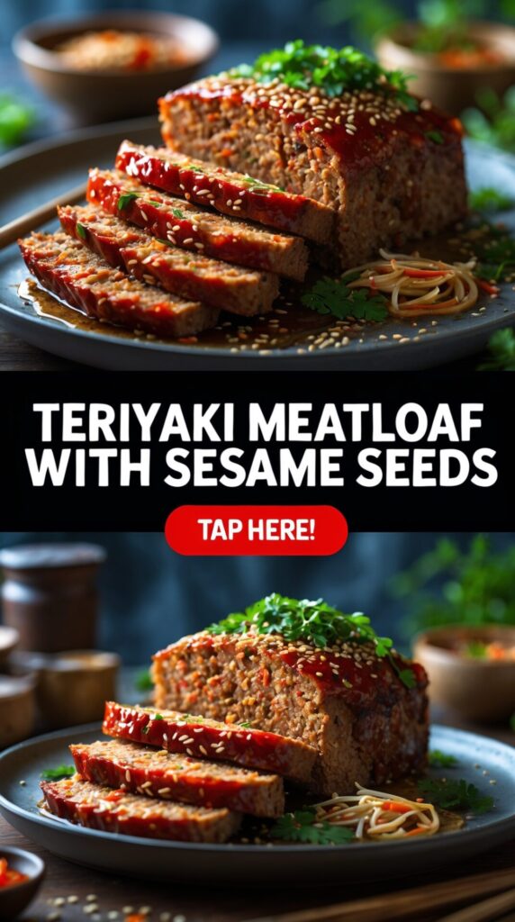 Teriyaki Meatloaf With Sesame Seeds – Japanese Comfort Fusion