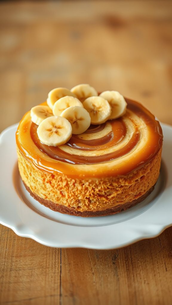 artistic fresh banana garnish