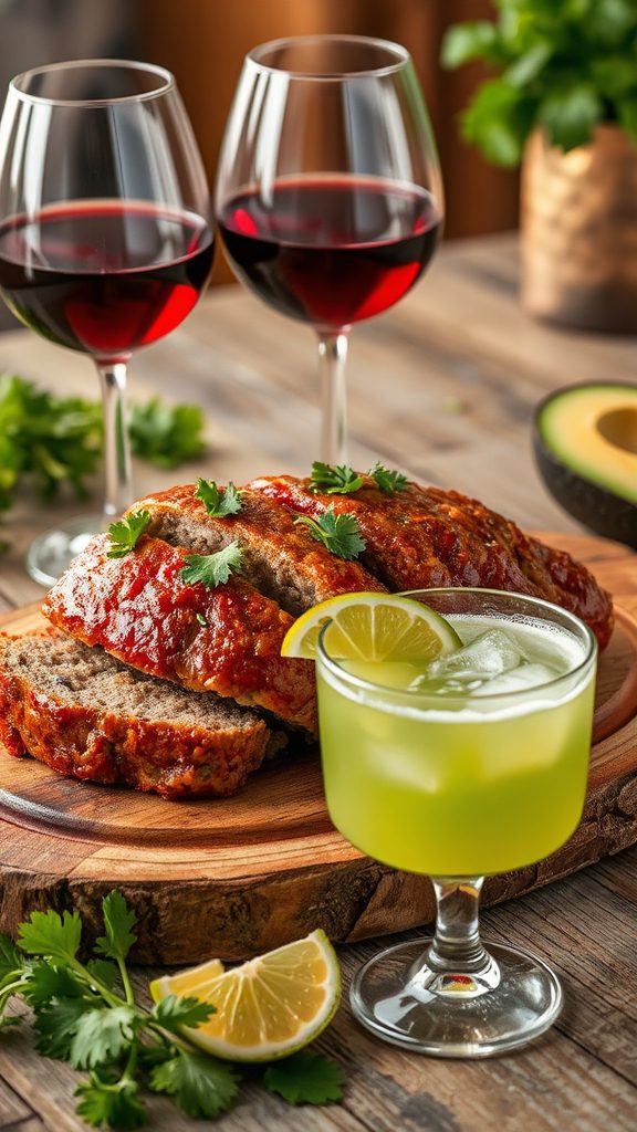 avocado meatloaf drink pairings