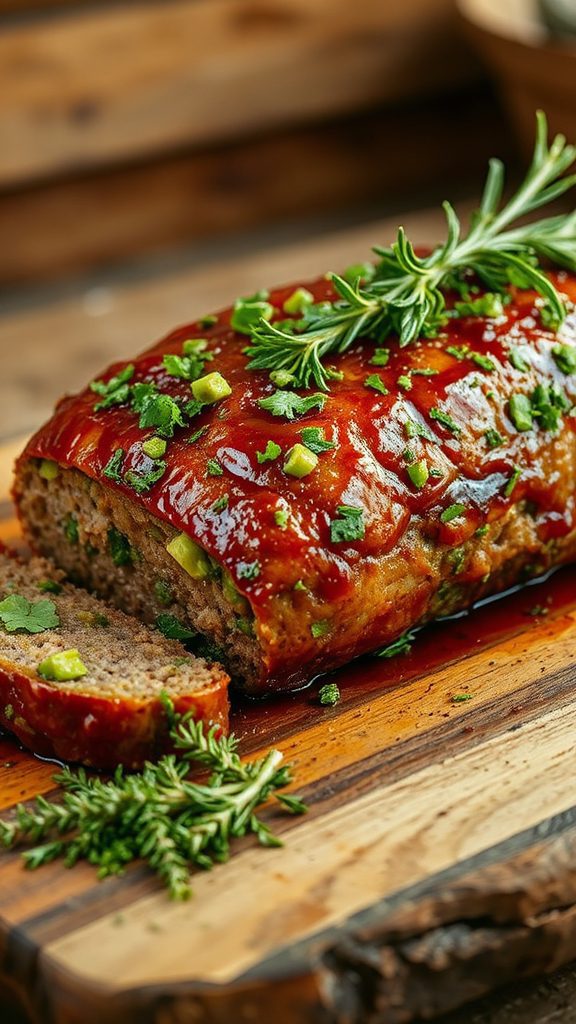 avocado meatloaf with herbs