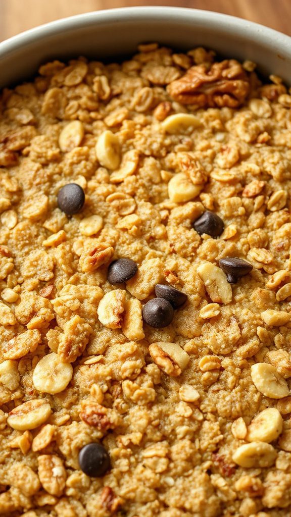 banana bread baked oats