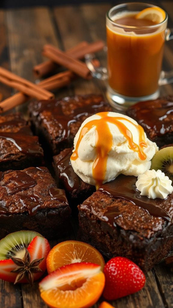 banana brownies pairing ideas