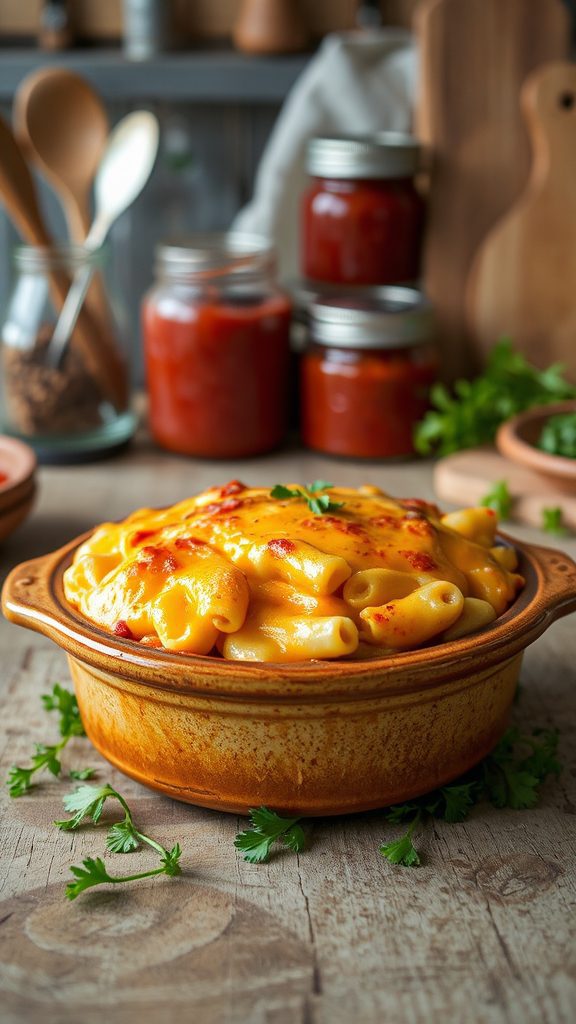 beef pork cheese macaroni