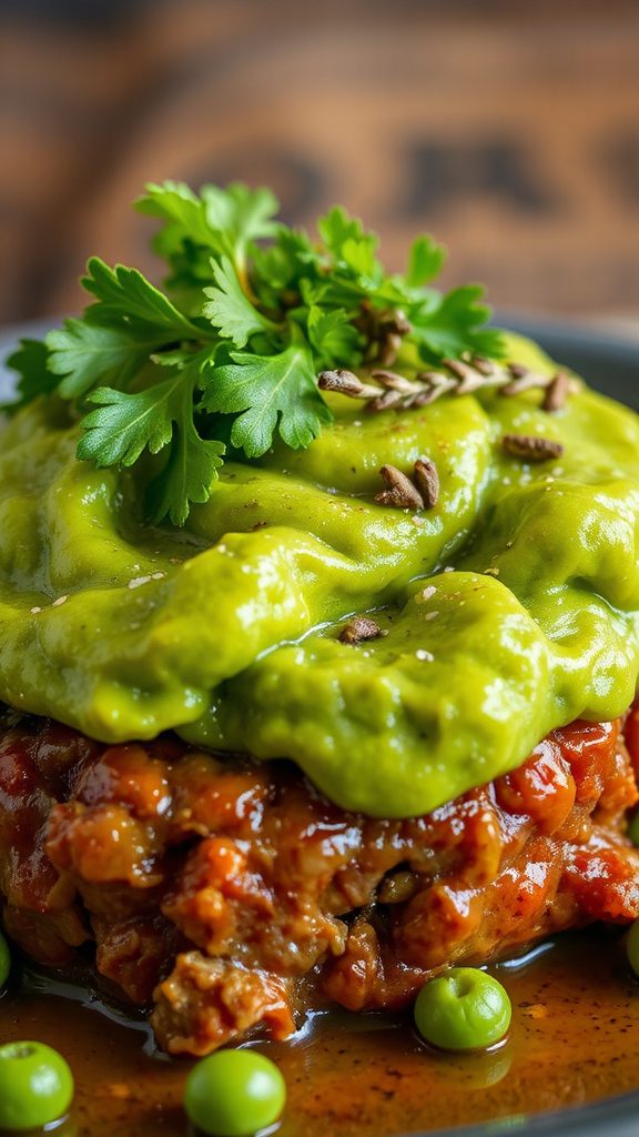 elevate dish with herbs