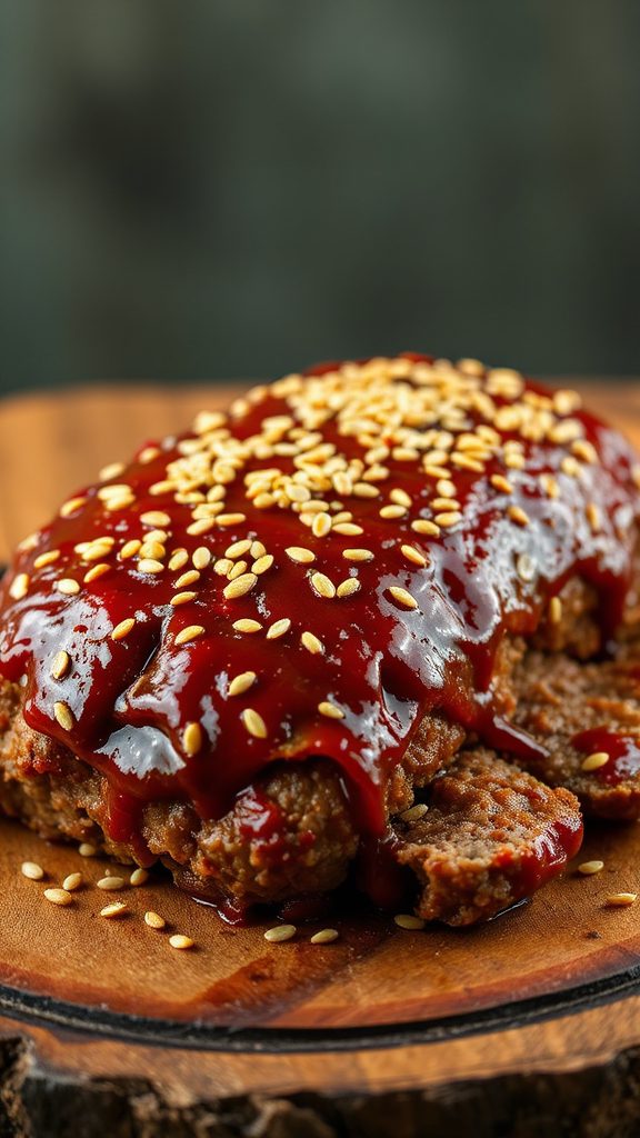 elevate meatloaf with sesame
