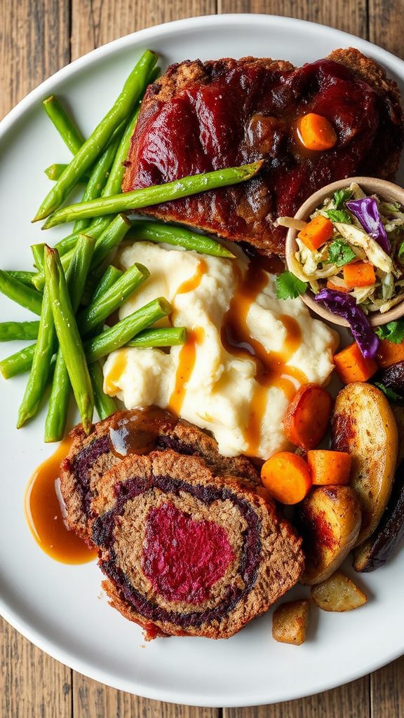 festive meatloaf side pairings