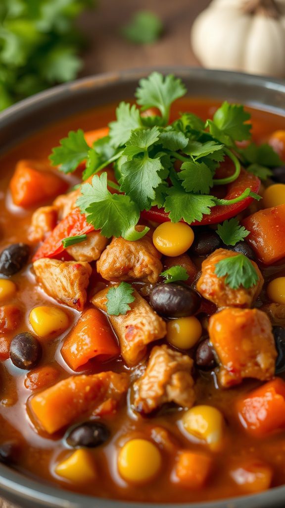 garnish with fresh cilantro