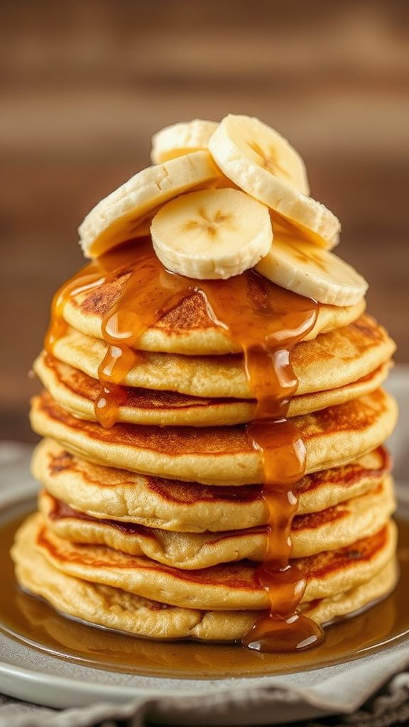 garnish with sliced bananas