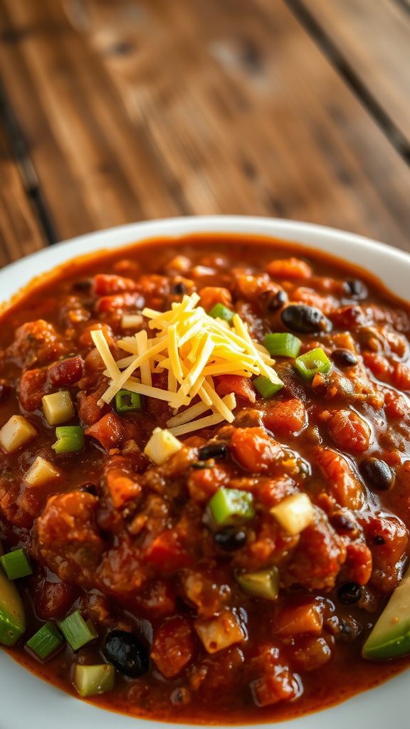 gather chili recipe ingredients