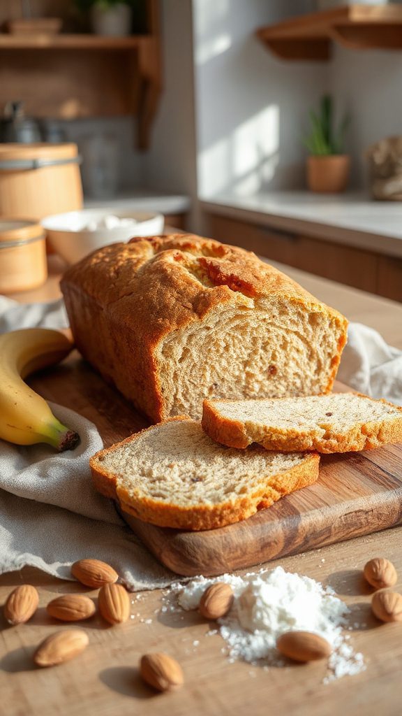gluten free banana bread preparation