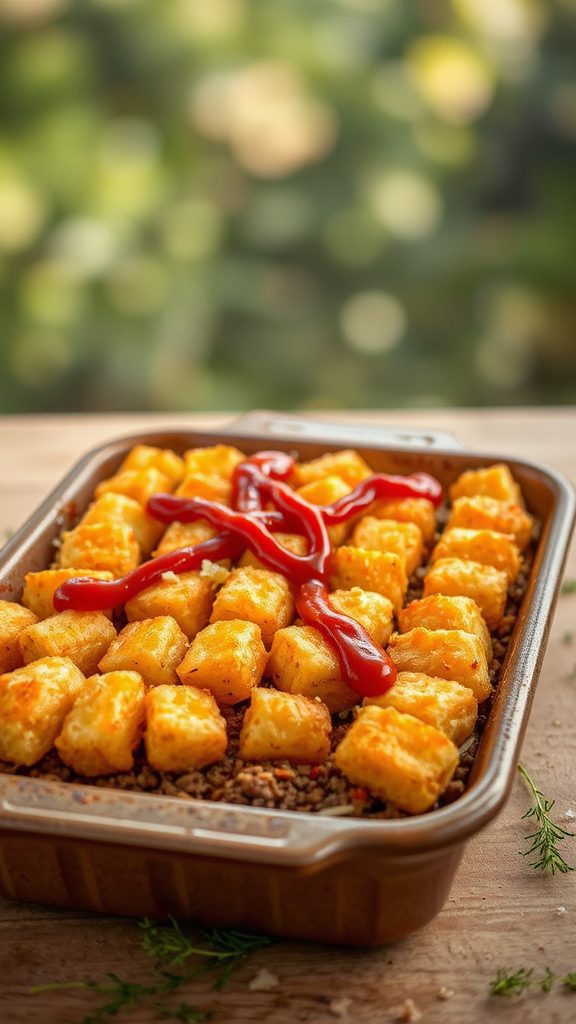 ground beef tater tot recipe