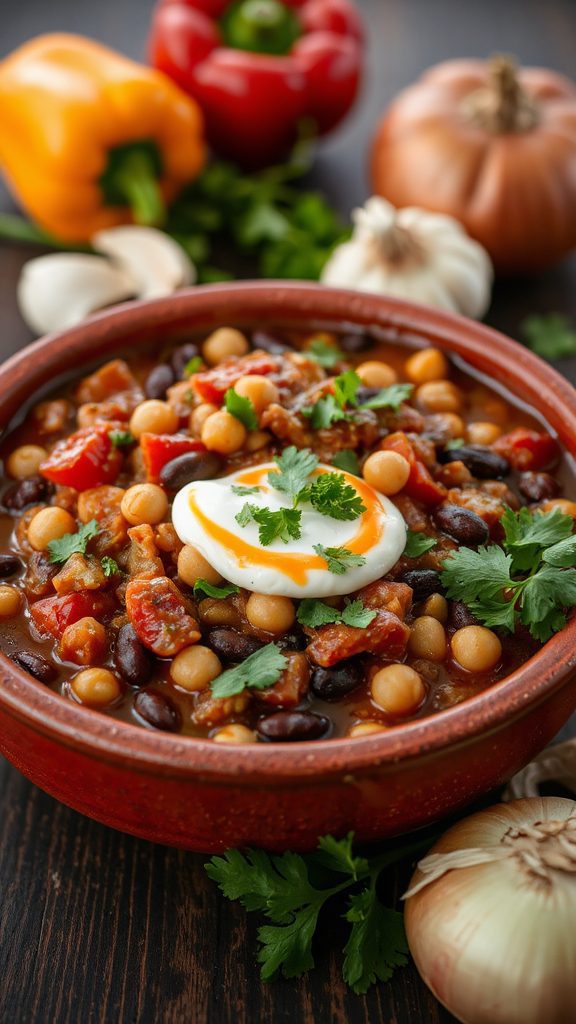 homemade turkey bean chili