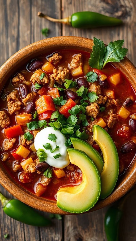 lean ground turkey chili