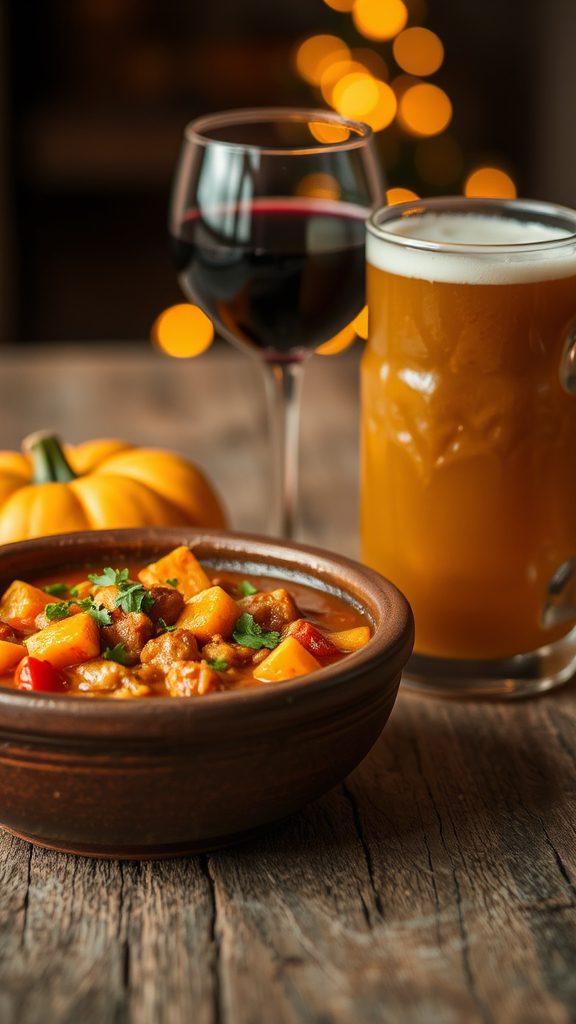 merlot and pumpkin ale