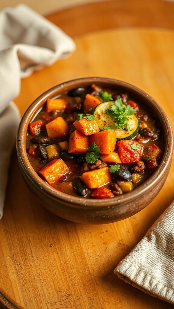 nutritious fresh ingredients for chili