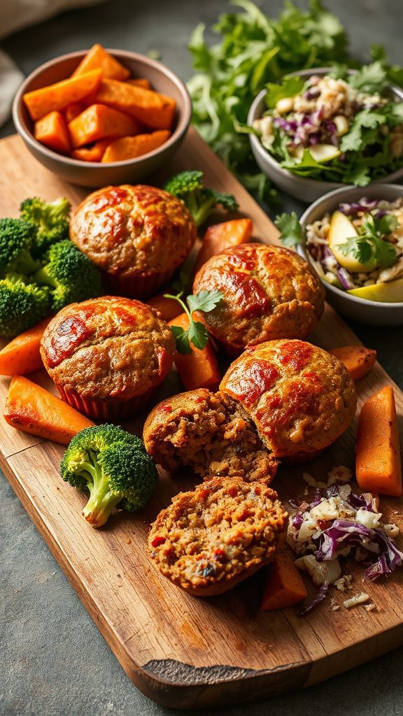 pair chickpea muffins creatively