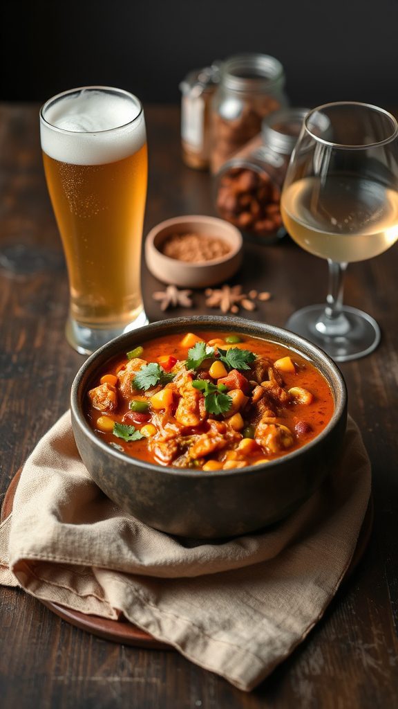 pair drinks with chili