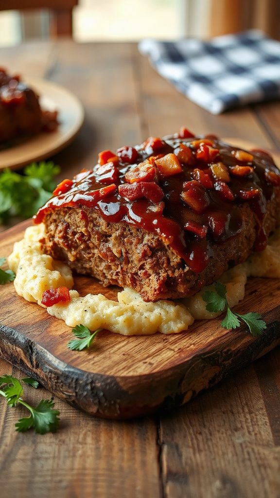smoky bacon barbecue meatloaf