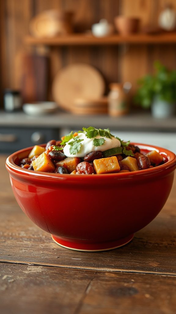 stir in minced garlic