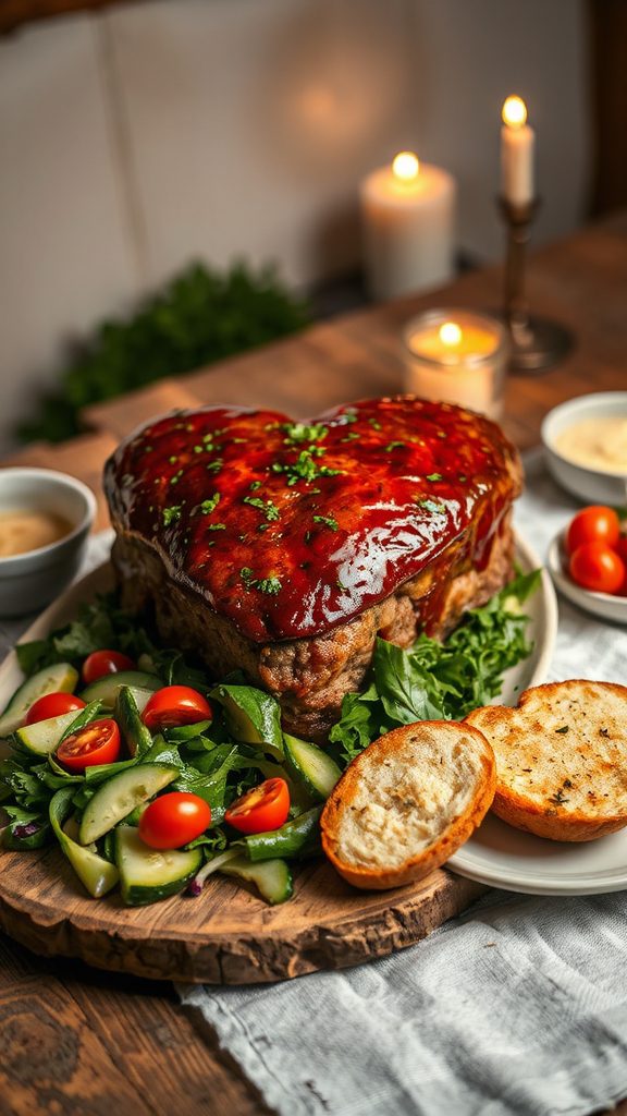 valentine s heart meatloaf pairings