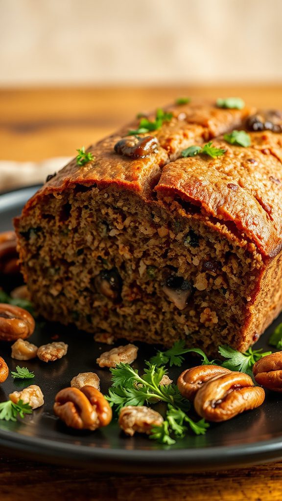 vegan mushroom quinoa patties