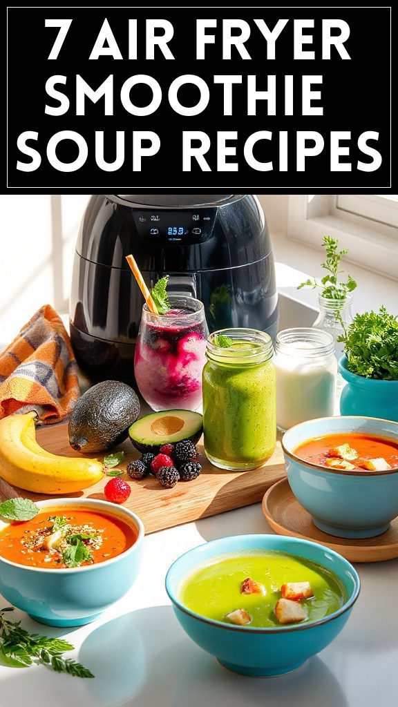 7 Air Fryer Smoothie & Soup Recipes