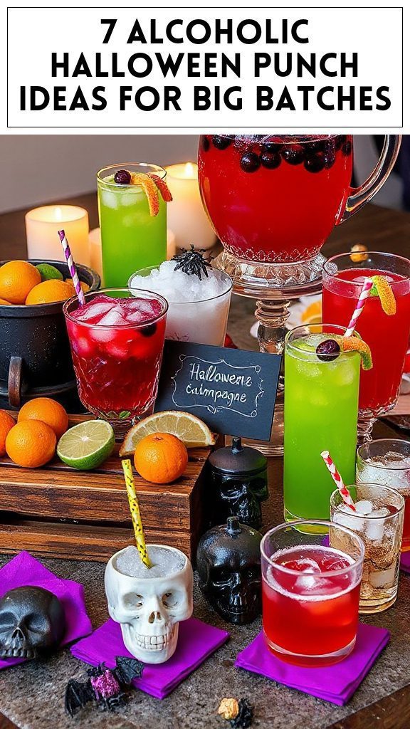 7 Alcoholic Halloween Punch Ideas for Big Batches
