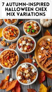 7 Autumn-Inspired Halloween Chex Mix Variations