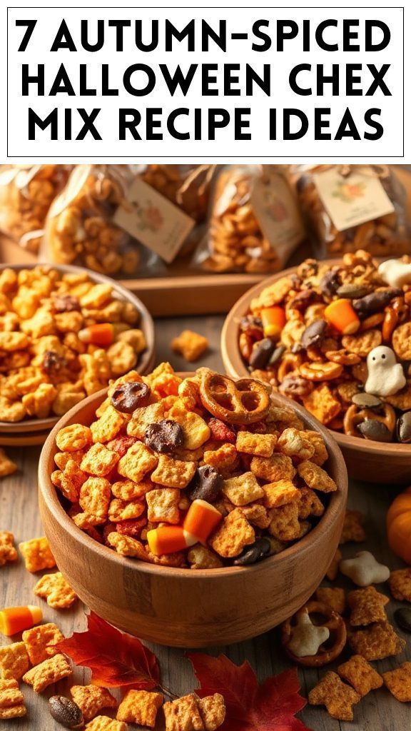 7 Autumn-Spiced Halloween Chex Mix Recipe Ideas