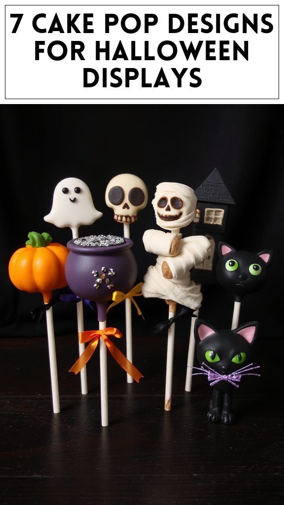 7 Cake Pop Designs for Halloween Displays