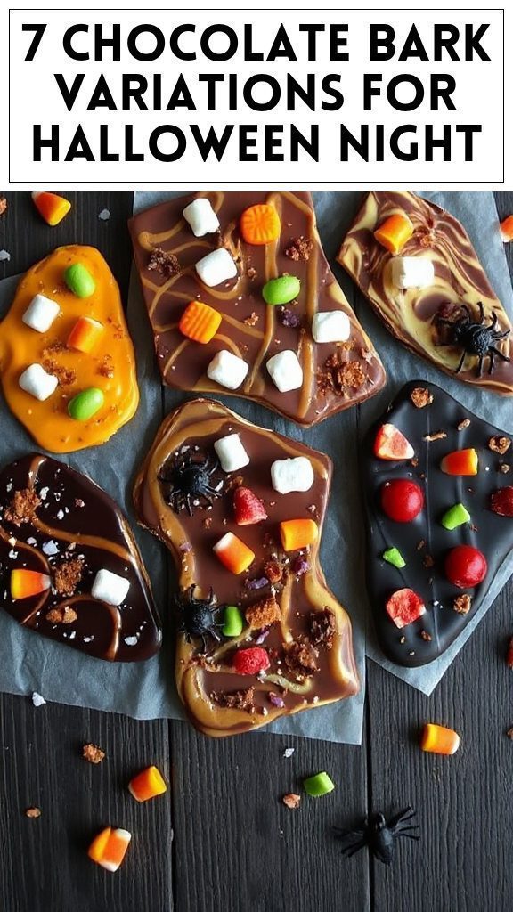 7 Chocolate Bark Variations for Halloween Night