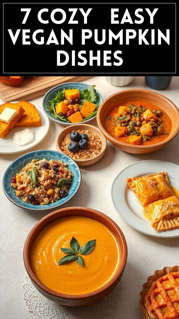 7 Cozy & Easy Vegan Pumpkin Dishes