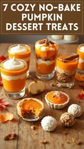 7 Cozy No-Bake Pumpkin Dessert Treats