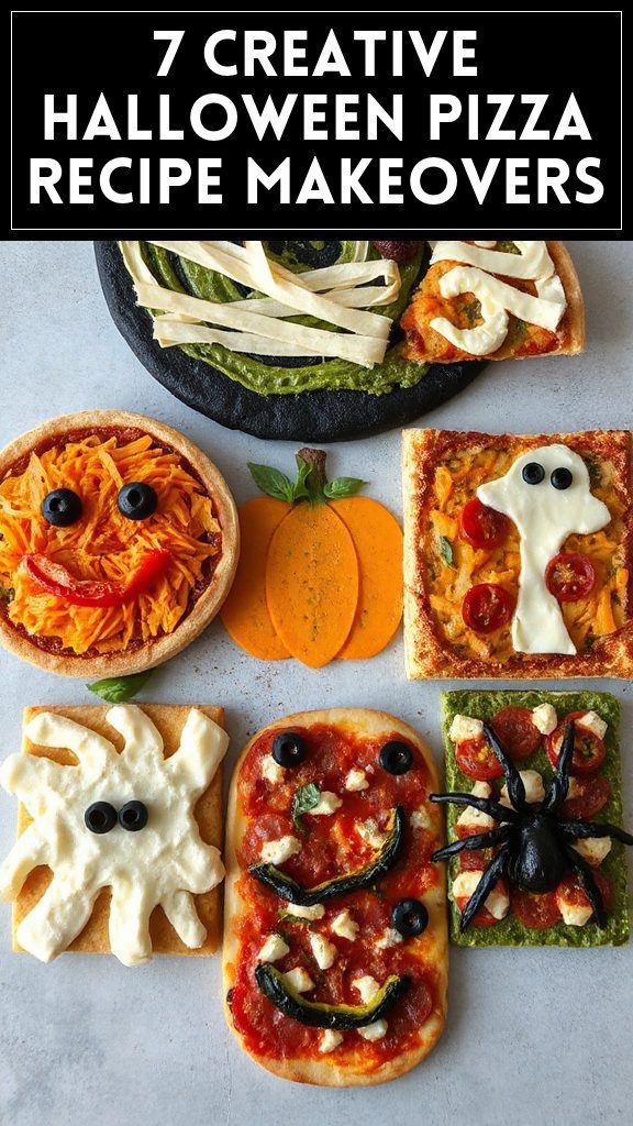 7 Creative Halloween Pizza Recipe Makeovers