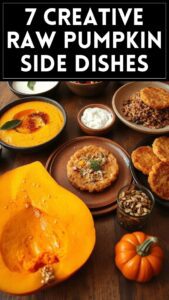 7 Creative Raw Pumpkin Side Dishes